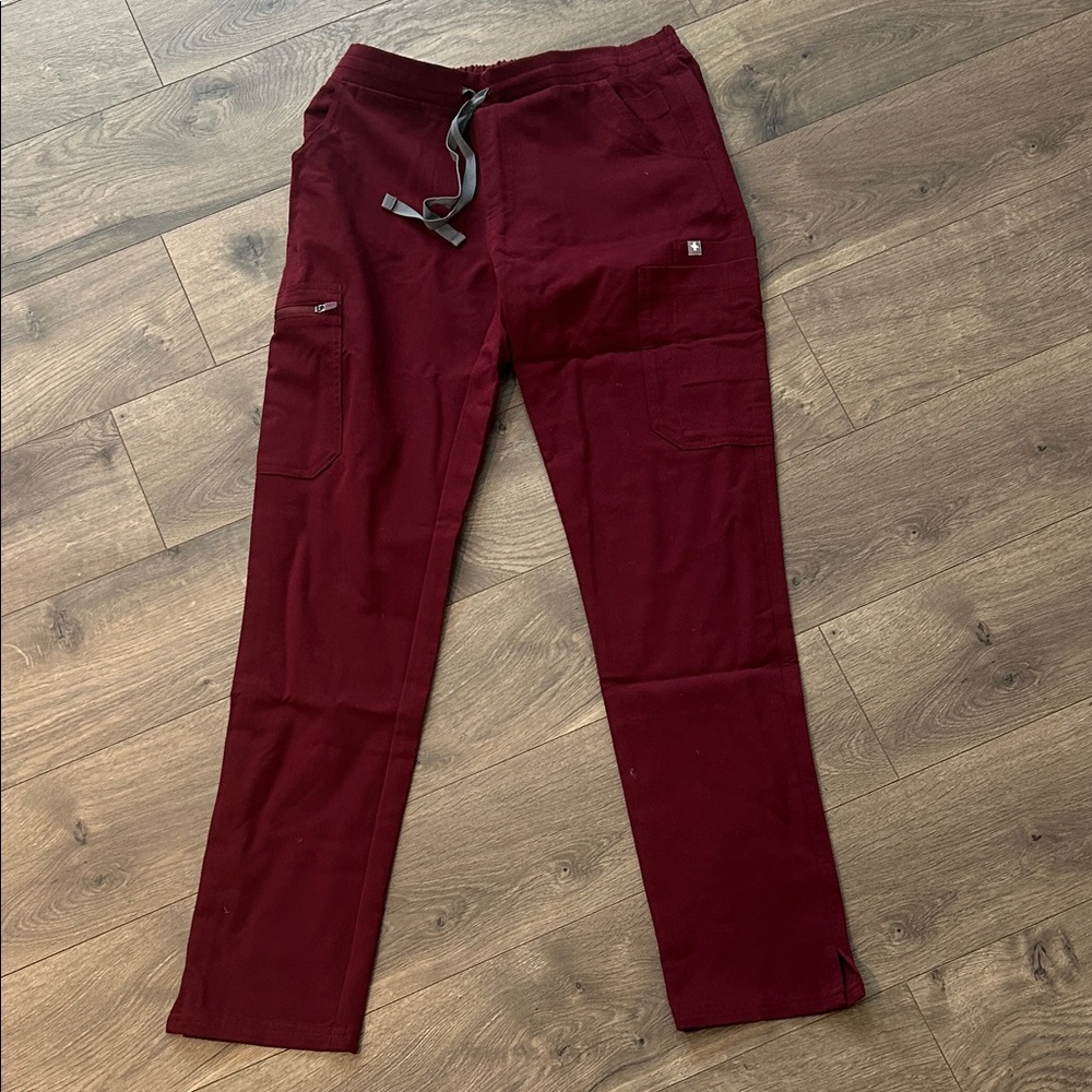 Figs Womens YolanElasric Waistband Skinny Cargo Pants NWT